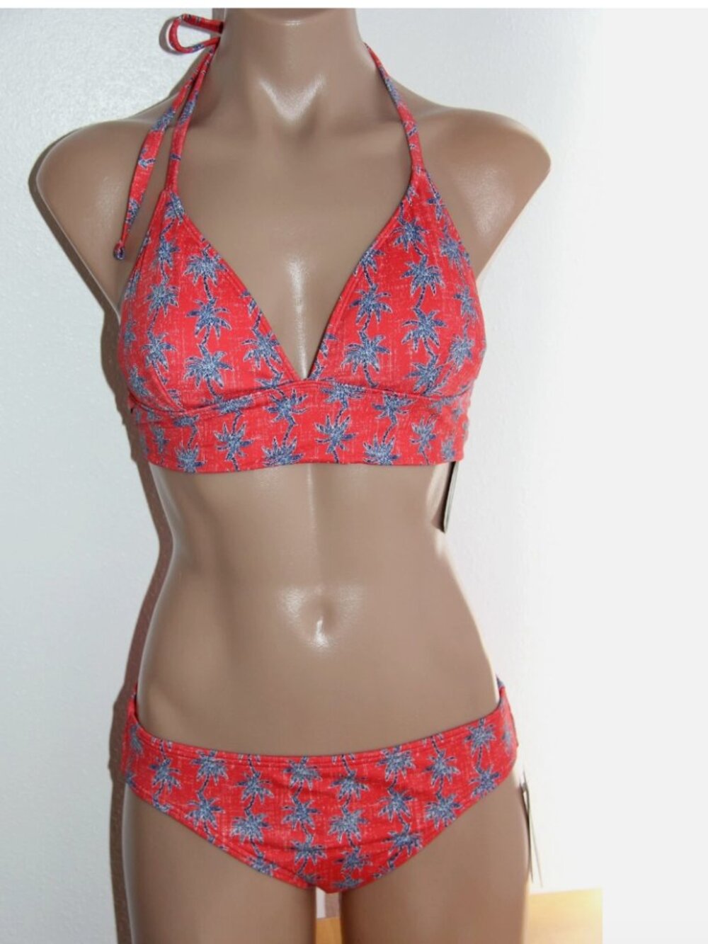 NWT Reyn Spooner Swimsuit 2pc Bikini Set Size Small Blue $156